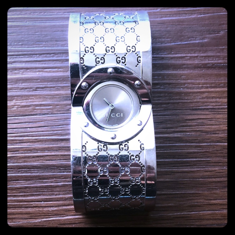 Gucci platinum watch